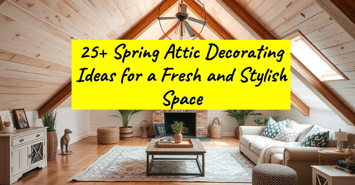 25+ Spring Attic Decorating Ideas for a Fresh and Stylish Space