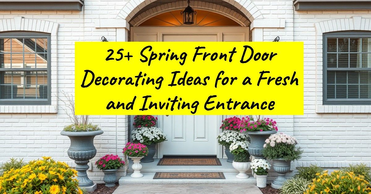 25+ Spring Front Door Decorating Ideas for a Fresh and Inviting Entrance