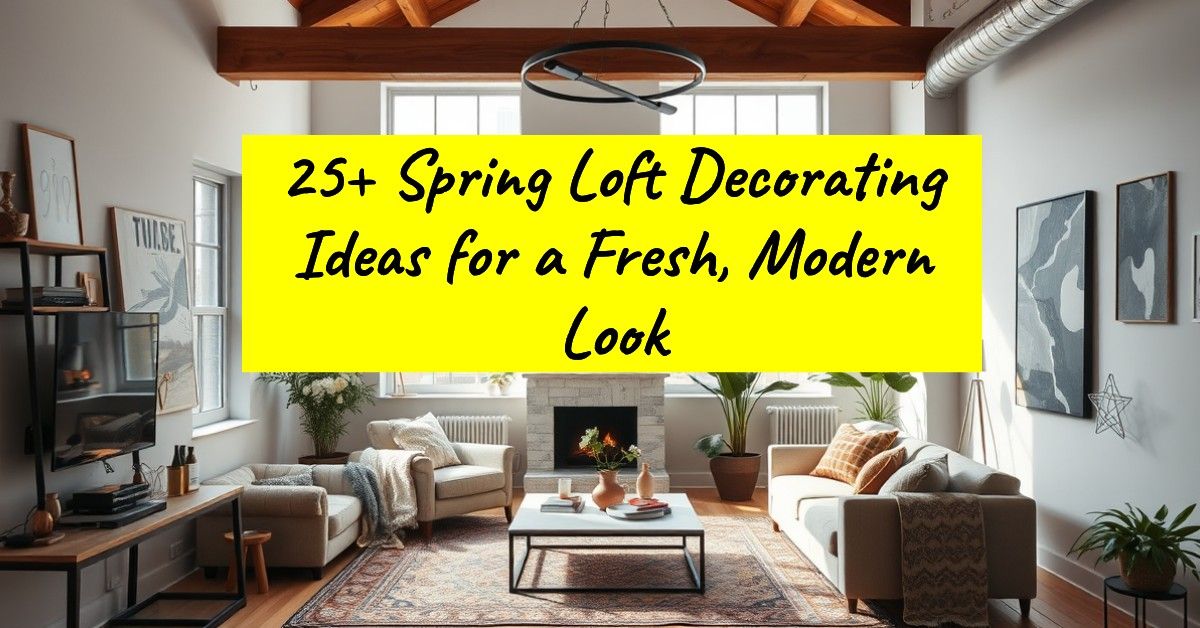 25+ Spring Loft Decorating Ideas for a Fresh, Modern Look