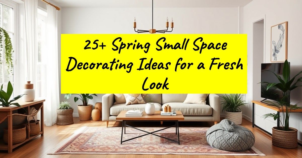 25+ Spring Small Space Decorating Ideas for a Fresh Look