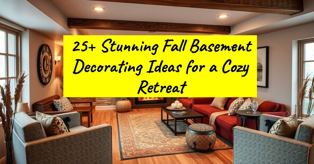 25+ Stunning Fall Basement Decorating Ideas for a Cozy Retreat