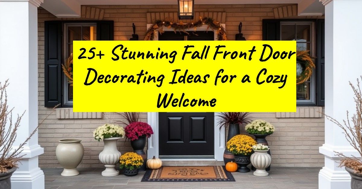 25+ Stunning Fall Front Door Decorating Ideas for a Cozy Welcome