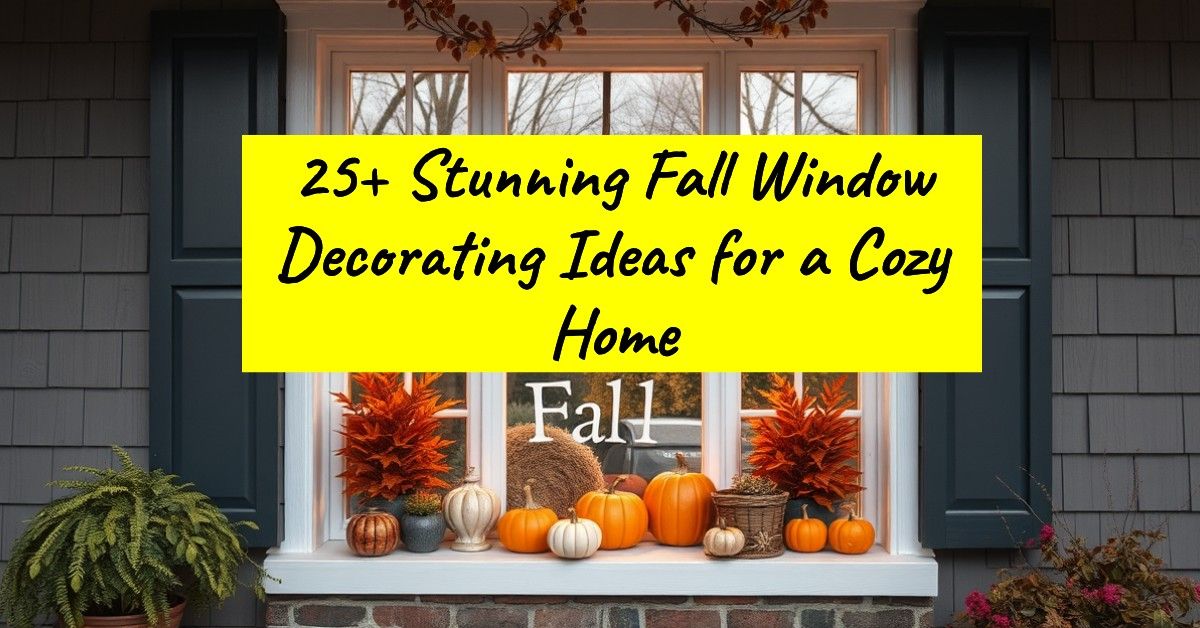 25+ Stunning Fall Window Decorating Ideas for a Cozy Home