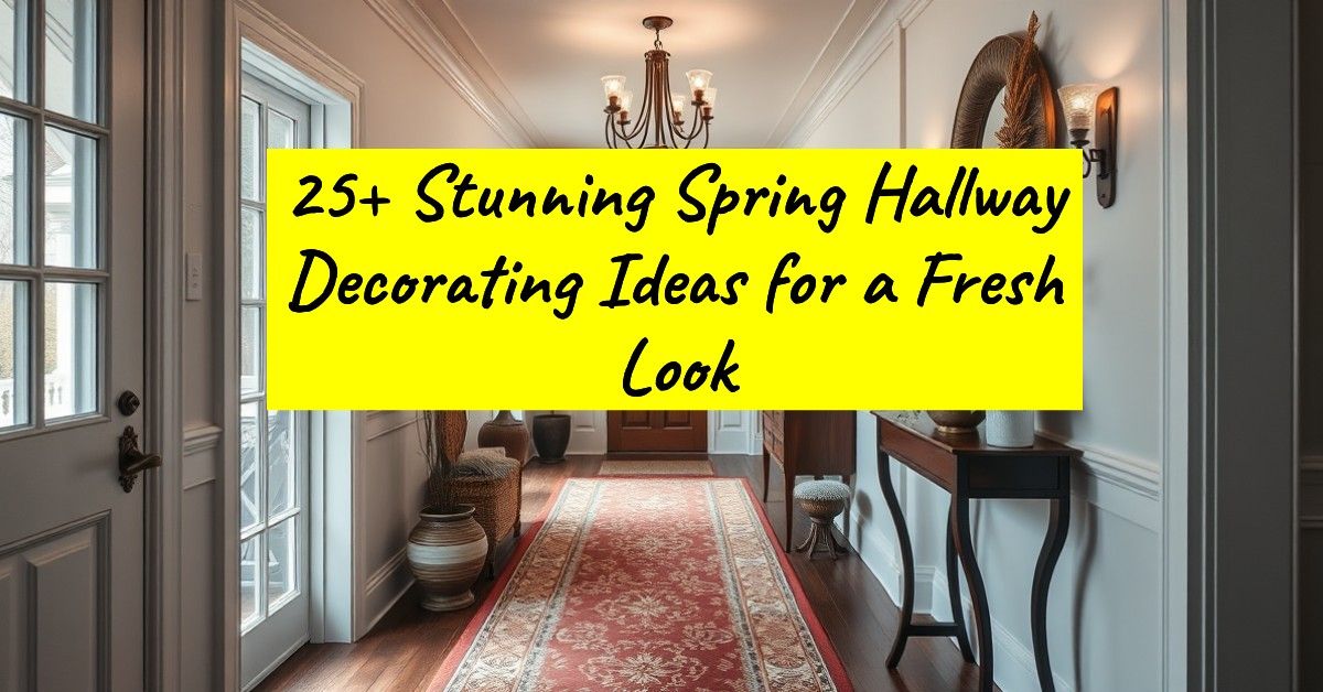 25+ Stunning Spring Hallway Decorating Ideas for a Fresh Look