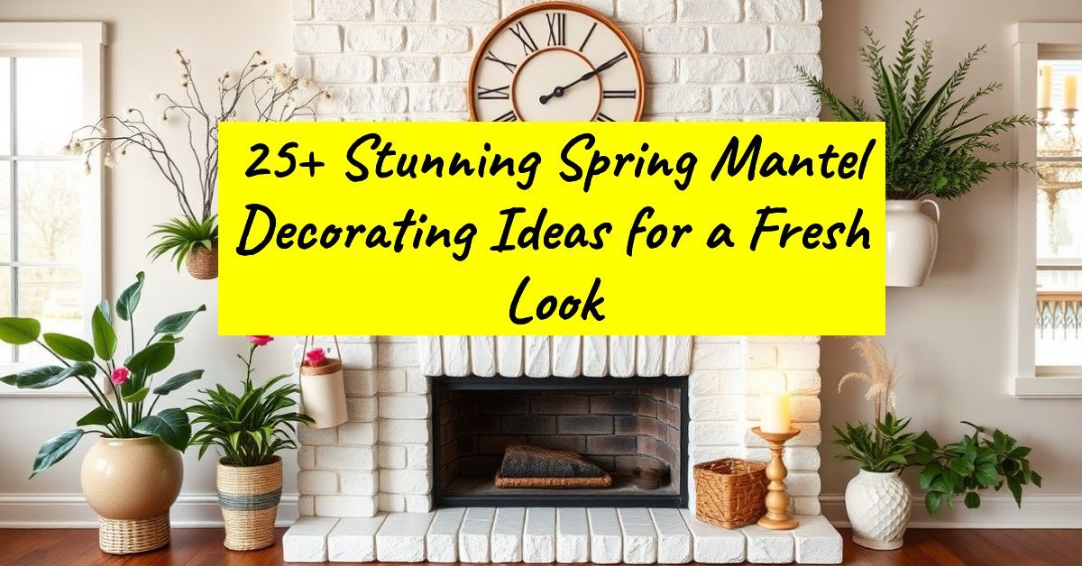 25+ Stunning Spring Mantel Decorating Ideas for a Fresh Look