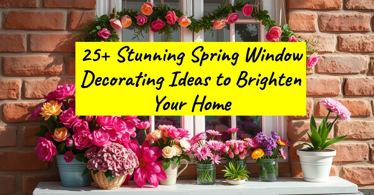 25+ Stunning Spring Window Decorating Ideas to Brighten Your Home