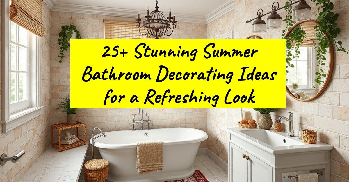 25+ Stunning Summer Bathroom Decorating Ideas for a Refreshing Look