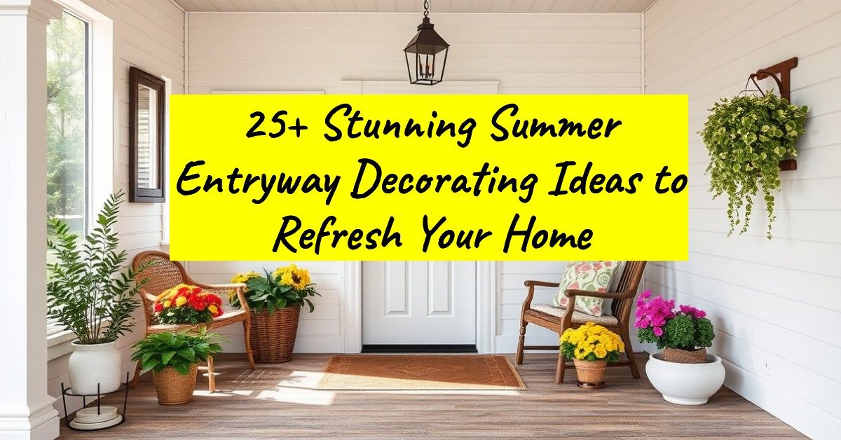 25+ Stunning Summer Entryway Decorating Ideas to Refresh Your Home