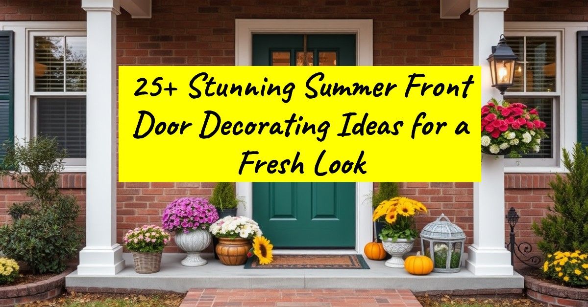 25+ Stunning Summer Front Door Decorating Ideas for a Fresh Look