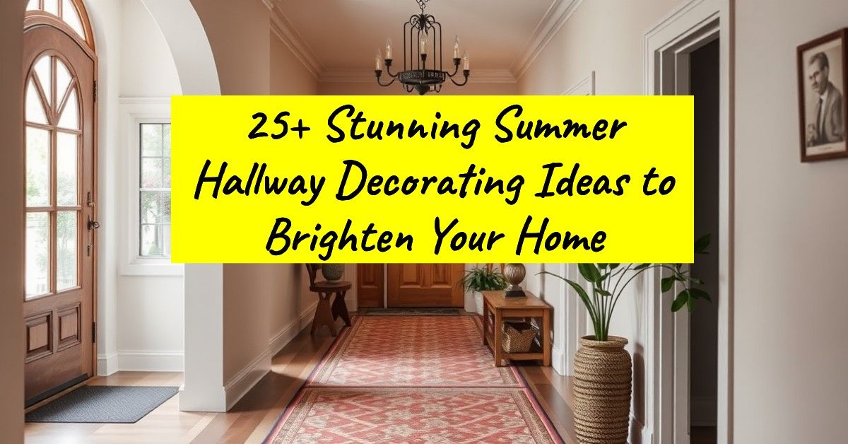 25+ Stunning Summer Hallway Decorating Ideas to Brighten Your Home