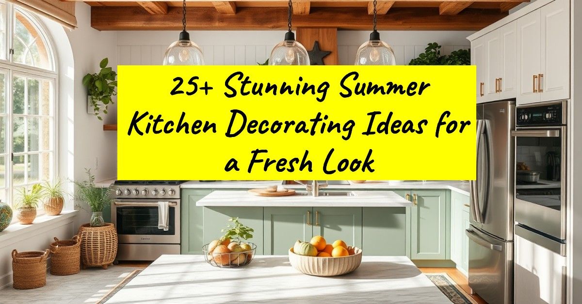 25+ Stunning Summer Kitchen Decorating Ideas for a Fresh Look