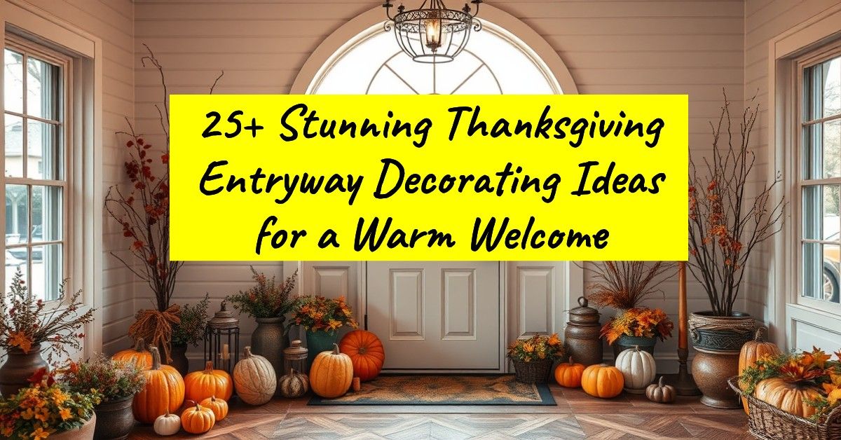 25+ Stunning Thanksgiving Entryway Decorating Ideas for a Warm Welcome