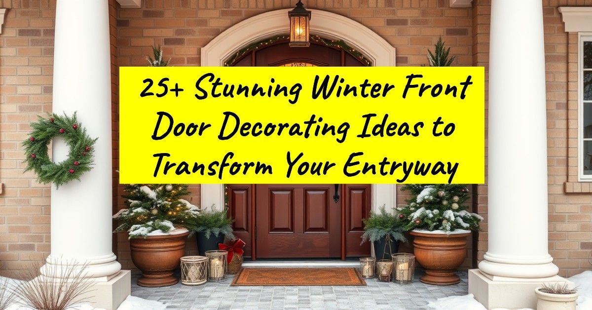 25+ Stunning Winter Front Door Decorating Ideas to Transform Your Entryway