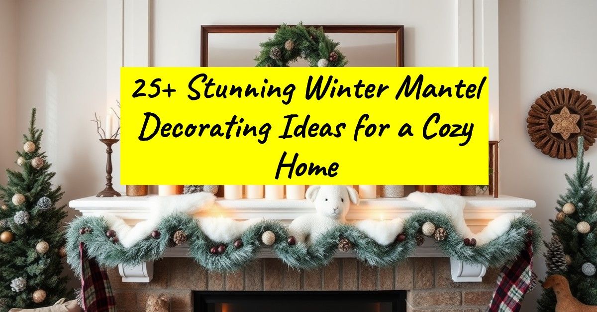 25+ Stunning Winter Mantel Decorating Ideas for a Cozy Home