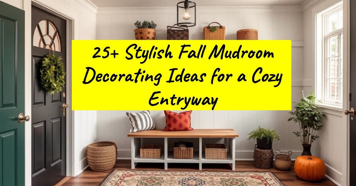 25+ Stylish Fall Mudroom Decorating Ideas for a Cozy Entryway