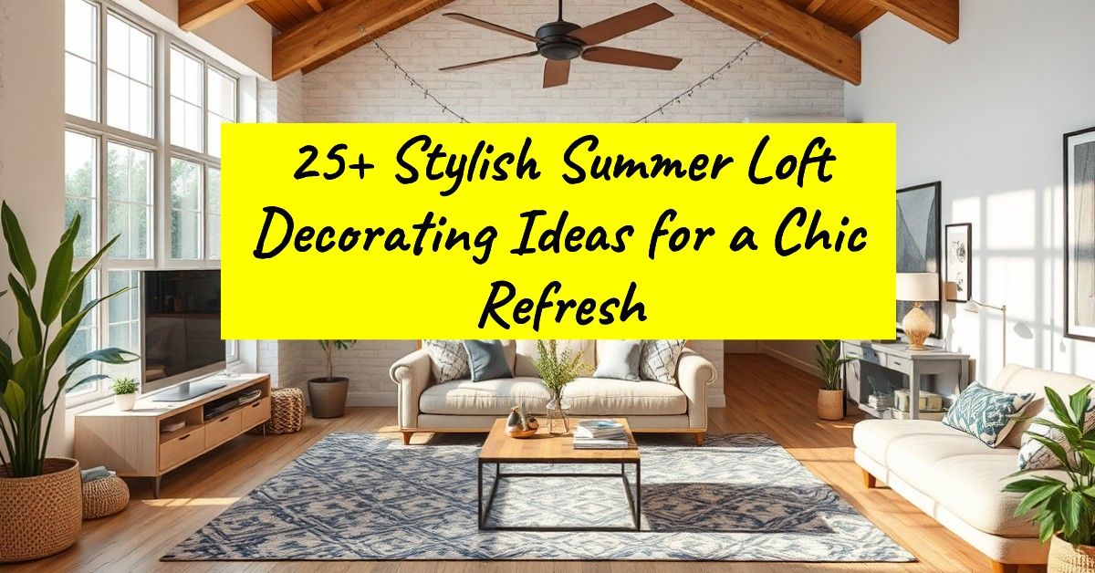 25+ Stylish Summer Loft Decorating Ideas for a Chic Refresh