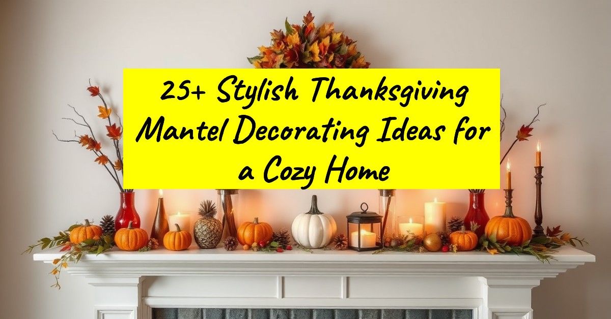 25+ Stylish Thanksgiving Mantel Decorating Ideas for a Cozy Home