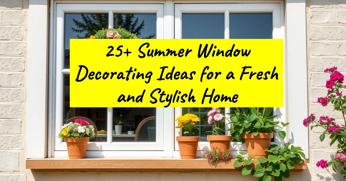 25+ Summer Window Decorating Ideas for a Fresh and Stylish Home