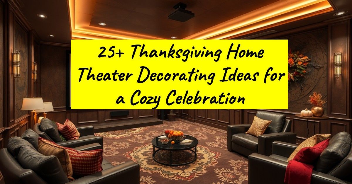 25+ Thanksgiving Home Theater Decorating Ideas for a Cozy Celebration