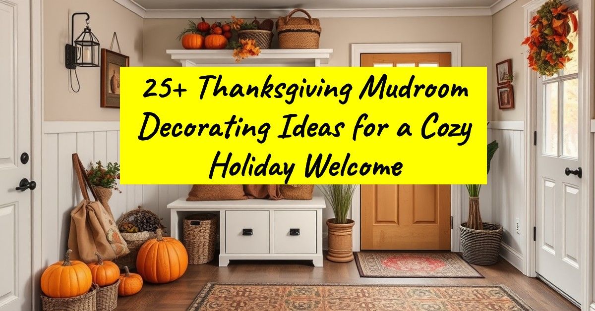 25+ Thanksgiving Mudroom Decorating Ideas for a Cozy Holiday Welcome