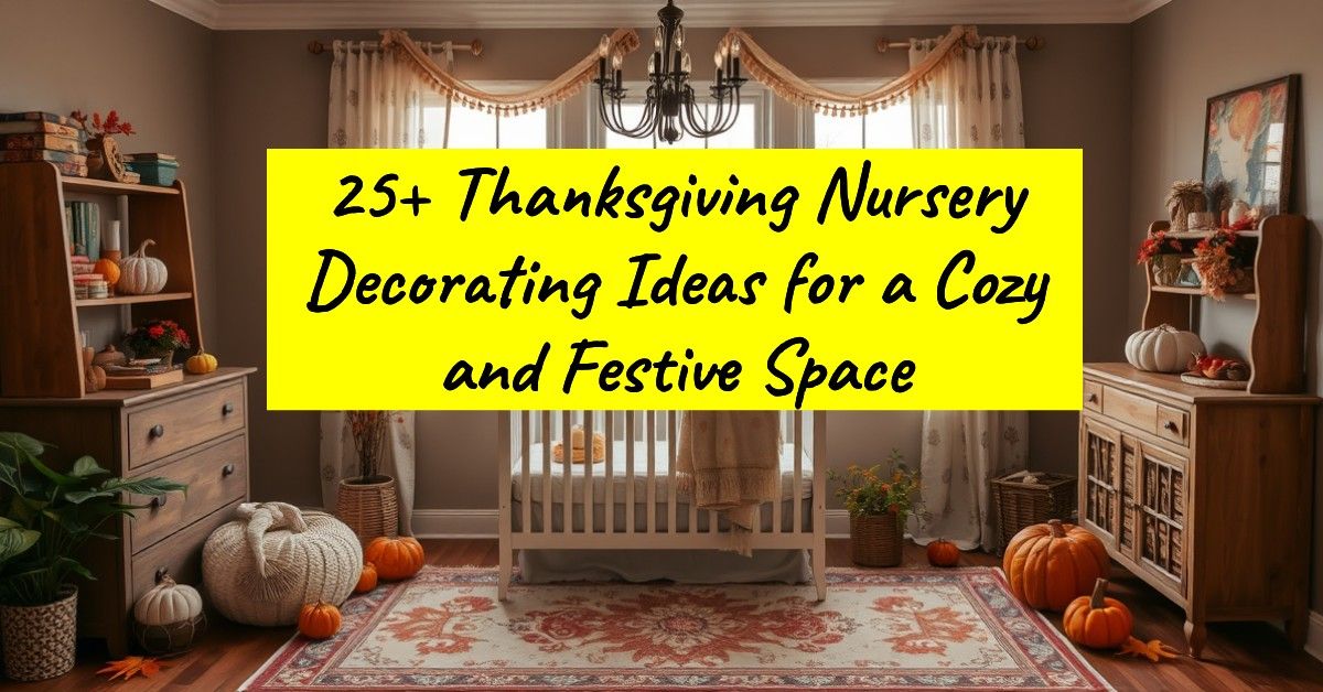 25+ Thanksgiving Nursery Decorating Ideas for a Cozy and Festive Space