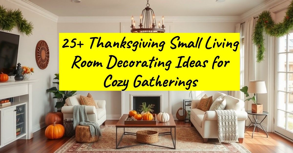 25+ Thanksgiving Small Living Room Decorating Ideas for Cozy Gatherings