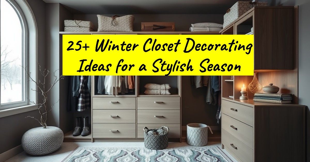 25+ Winter Closet Decorating Ideas for a Stylish Season