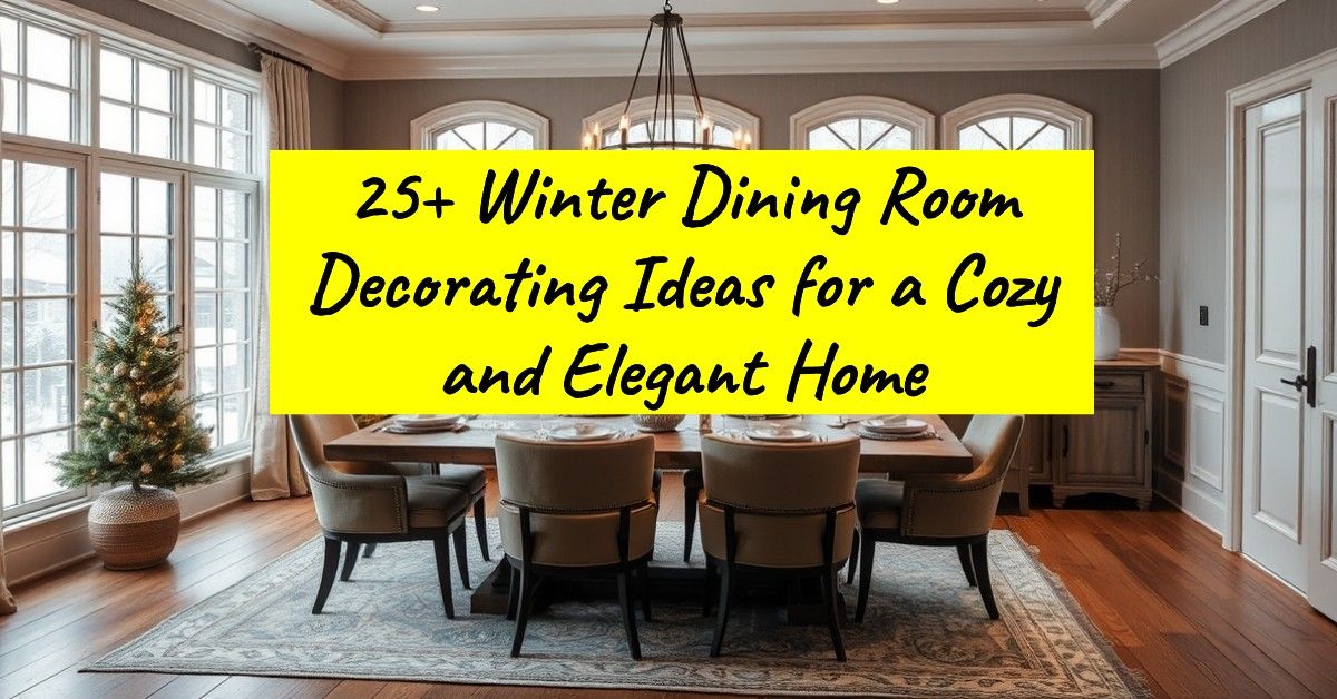 25+ Winter Dining Room Decorating Ideas for a Cozy and Elegant Home