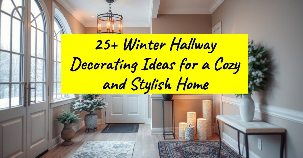 25+ Winter Hallway Decorating Ideas for a Cozy and Stylish Home