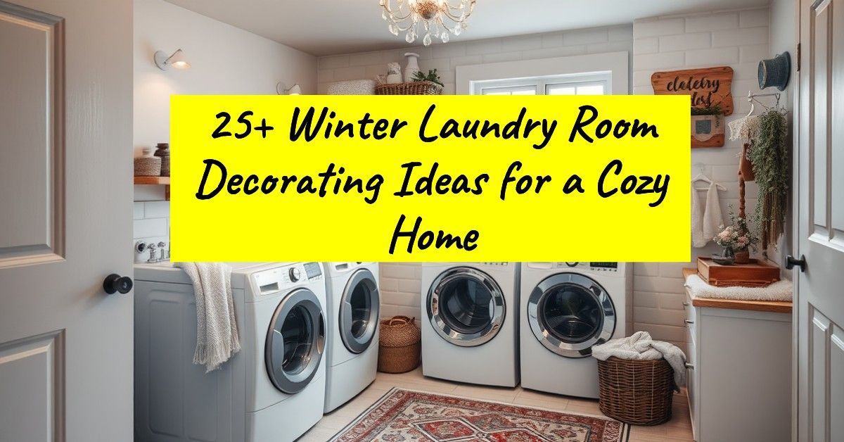 25+ Winter Laundry Room Decorating Ideas for a Cozy Home