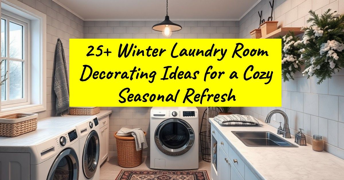 25+ Winter Laundry Room Decorating Ideas for a Cozy Seasonal Refresh