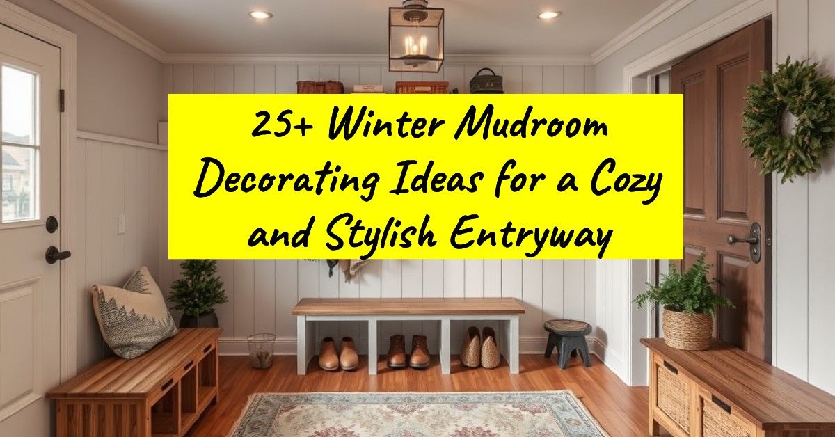 25+ Winter Mudroom Decorating Ideas for a Cozy and Stylish Entryway