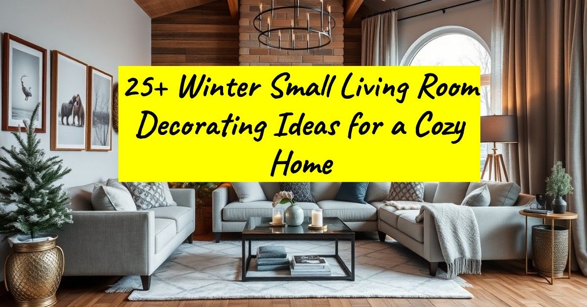 25+ Winter Small Living Room Decorating Ideas for a Cozy Home