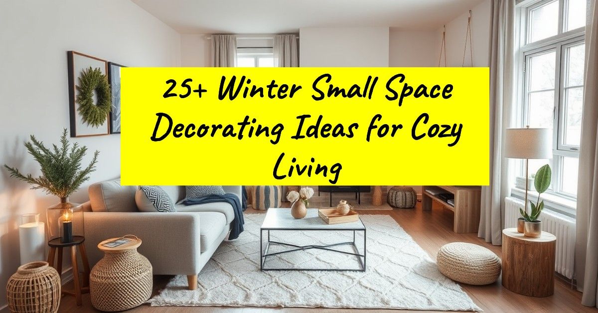 25+ Winter Small Space Decorating Ideas for Cozy Living