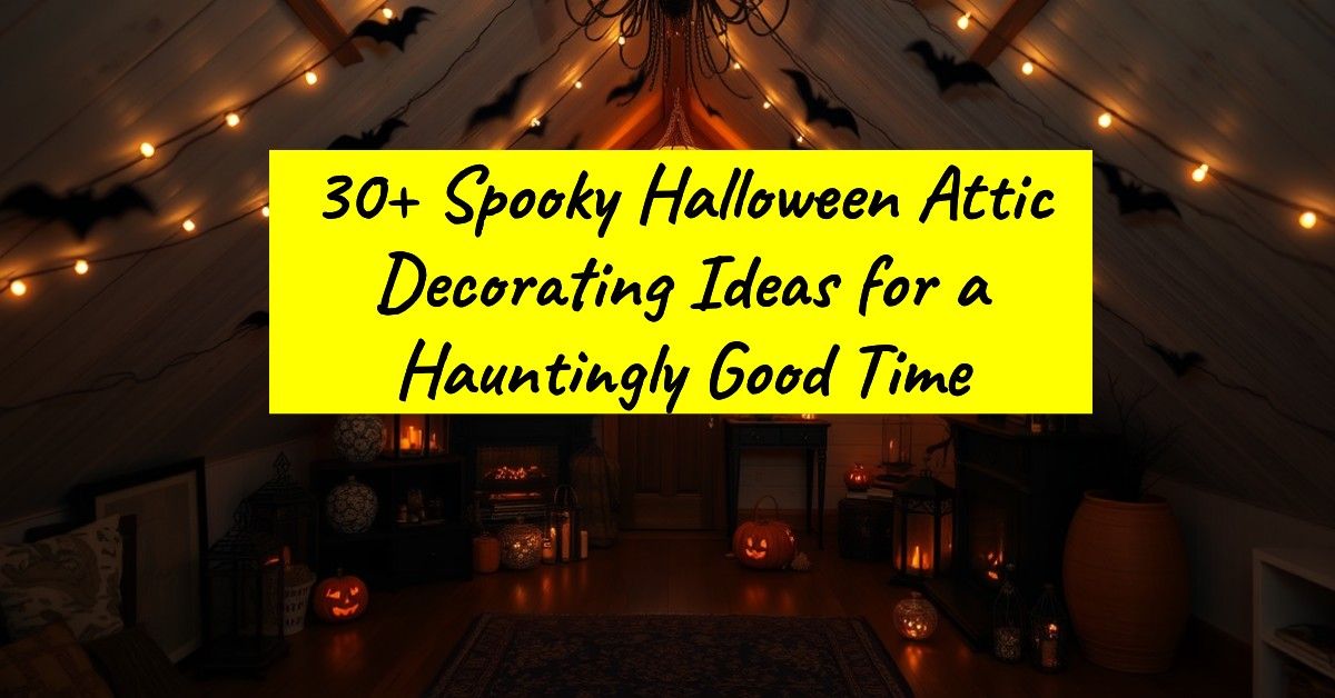 30+ Spooky Halloween Attic Decorating Ideas for a Hauntingly Good Time