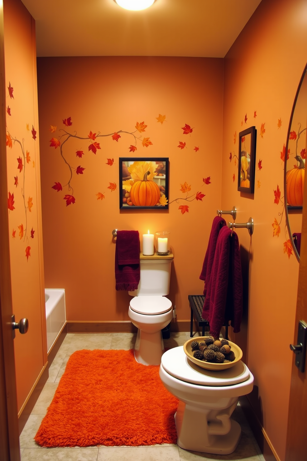 Fall Bathroom Decorating Ideas 13