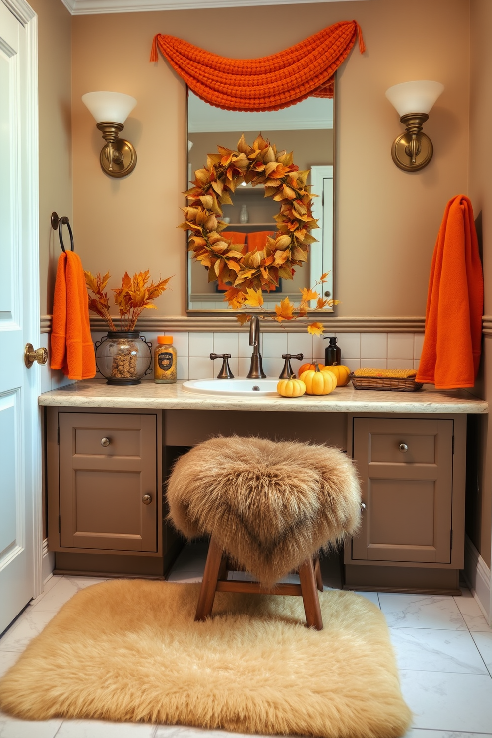 Fall Bathroom Decorating Ideas 21