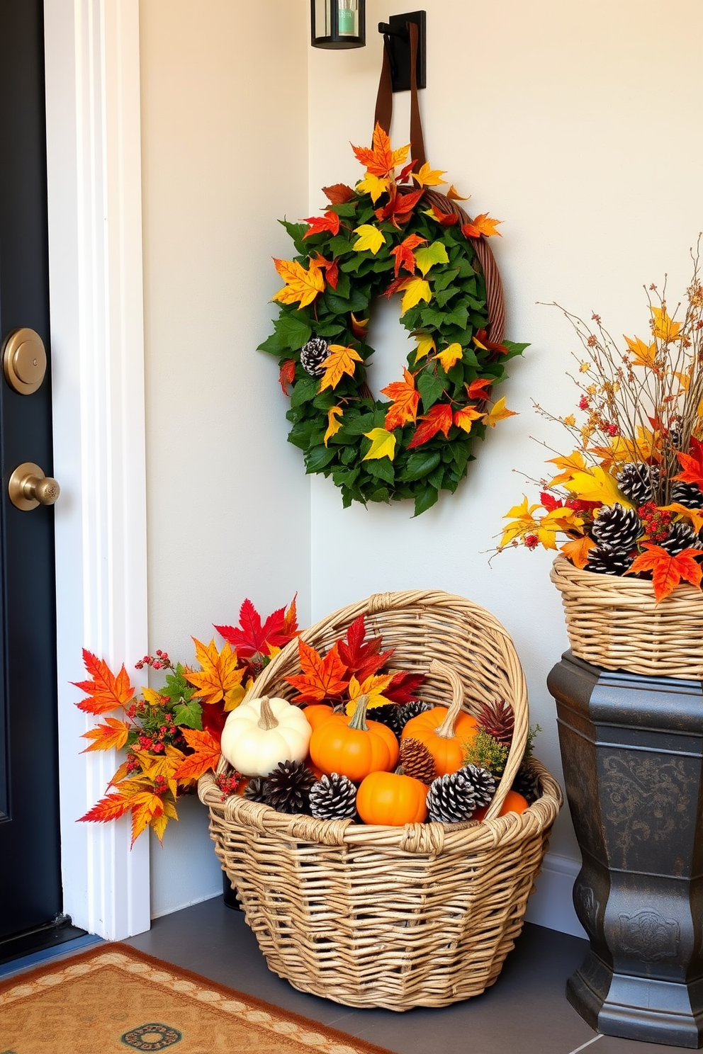 Fall Entryway Decorating Ideas 10