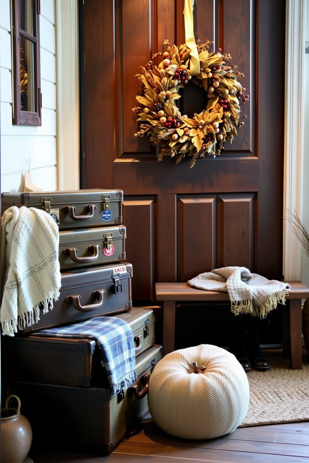 Fall Entryway Decorating Ideas 11