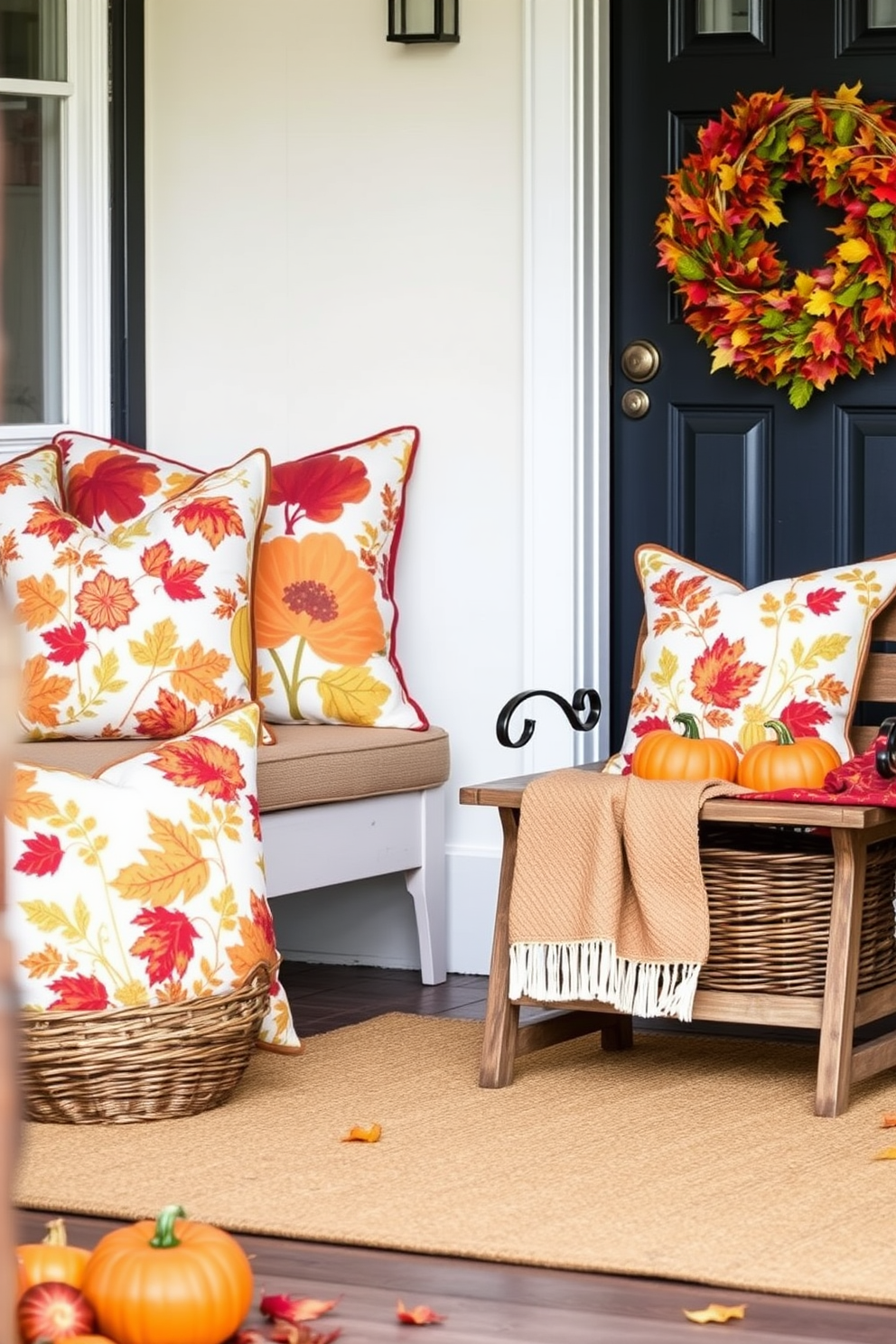 Fall Entryway Decorating Ideas 12