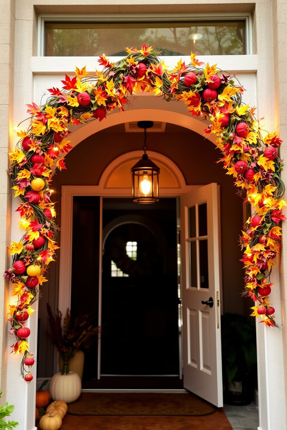 Fall Entryway Decorating Ideas 18