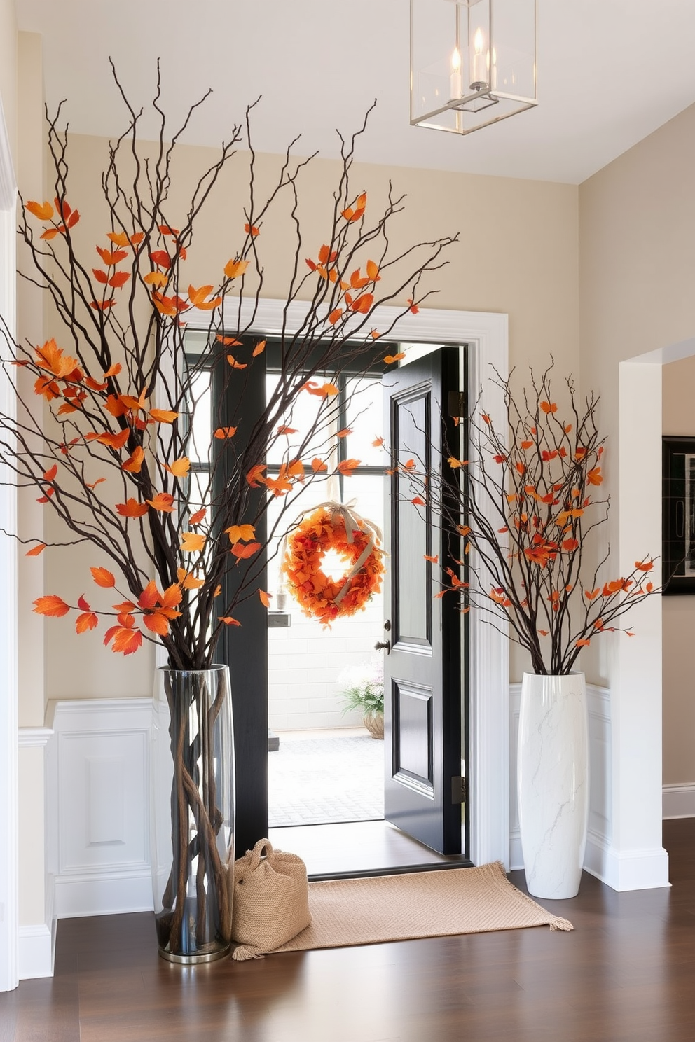 Fall Entryway Decorating Ideas 22