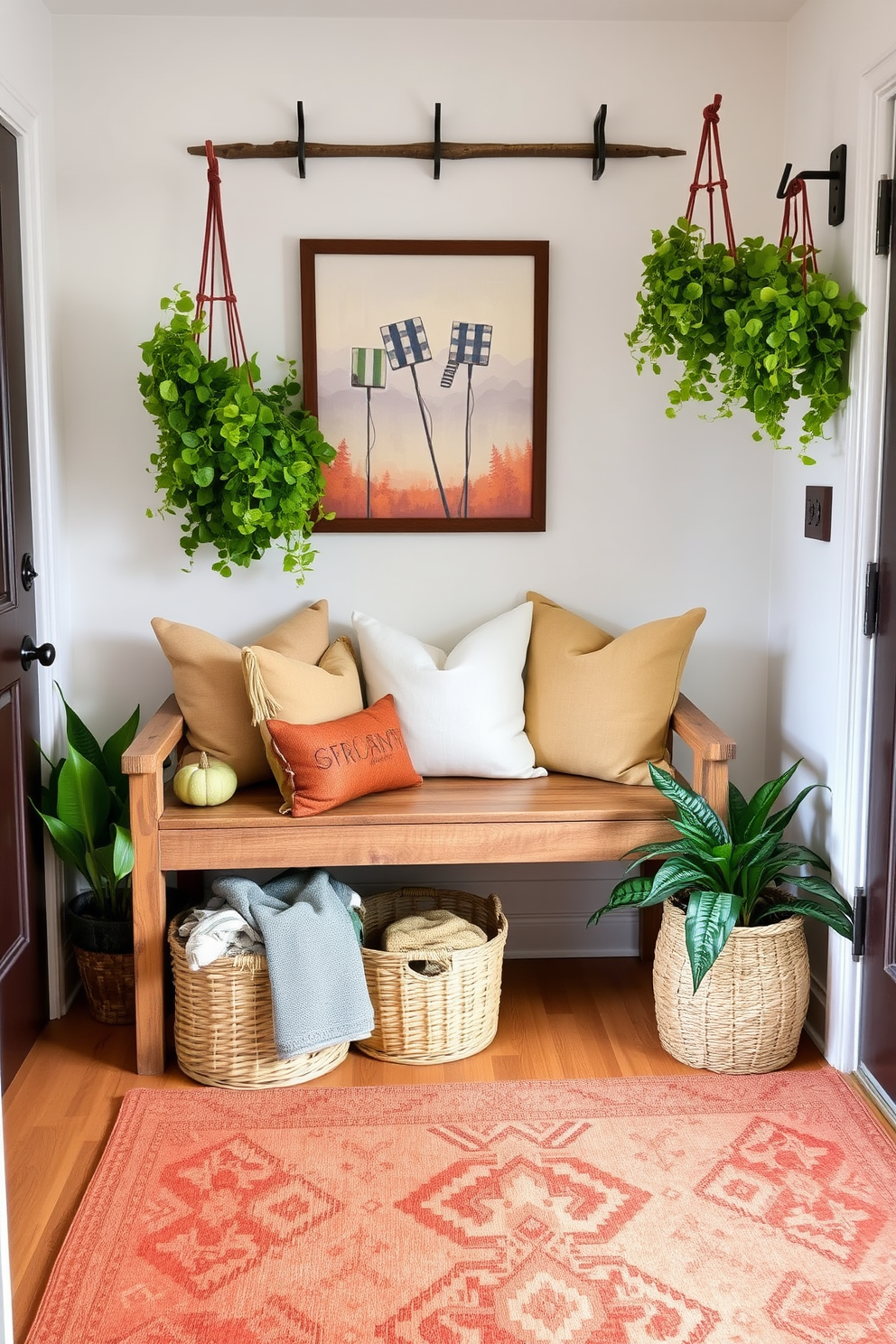 Fall Entryway Decorating Ideas 27