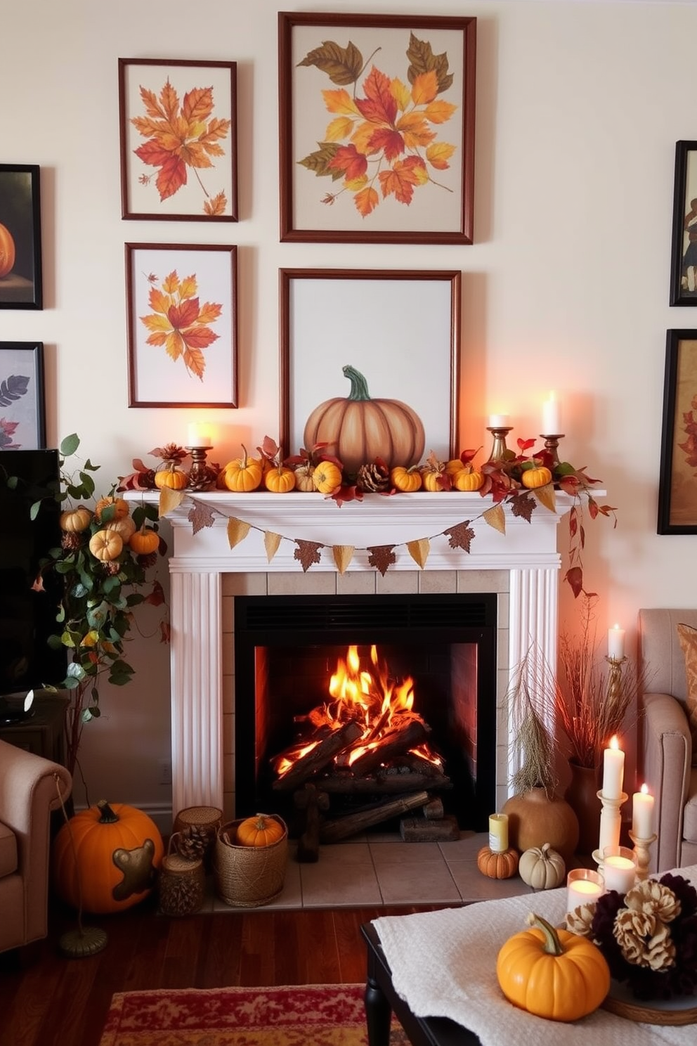 Fall Fireplace Decorating Ideas 10