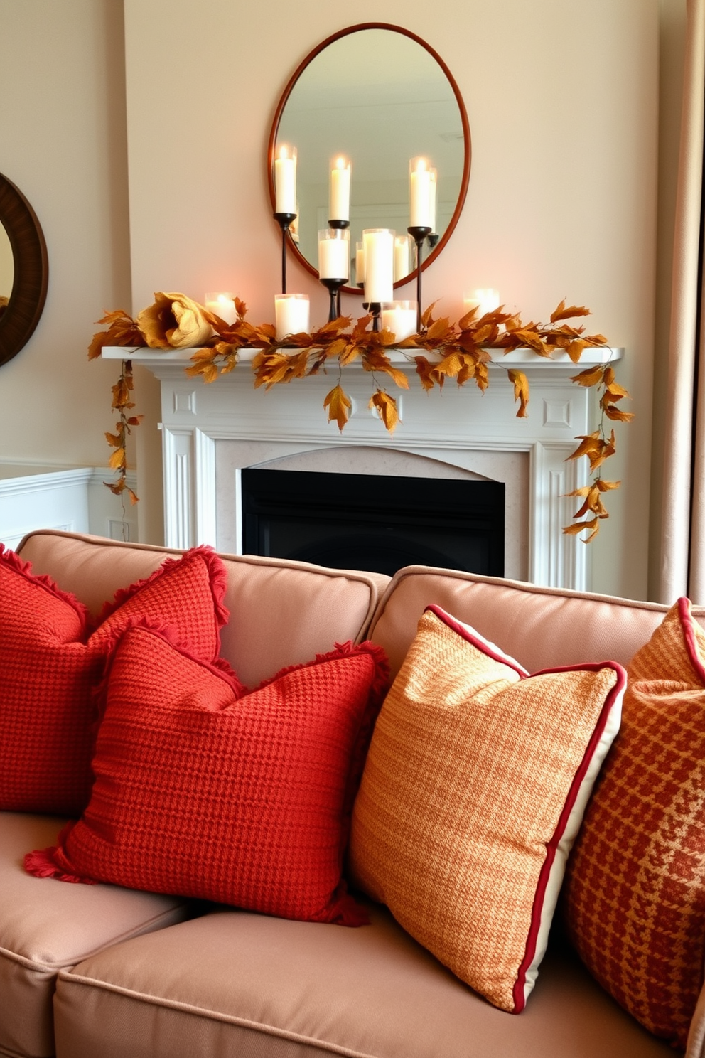 Fall Fireplace Decorating Ideas 14