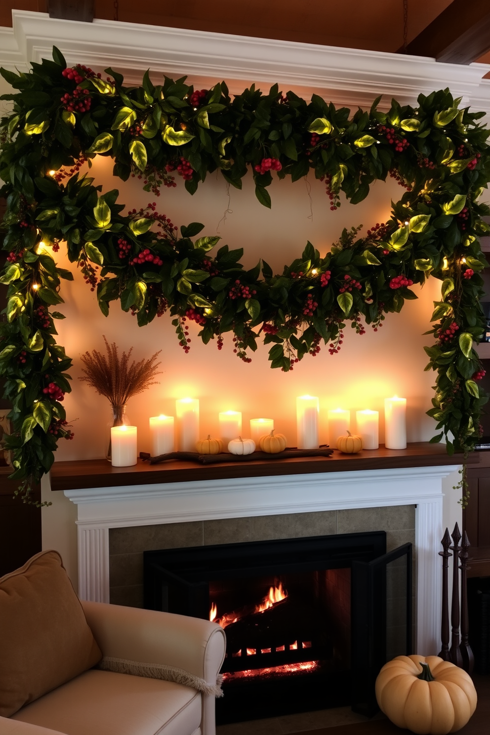 Fall Fireplace Decorating Ideas 18