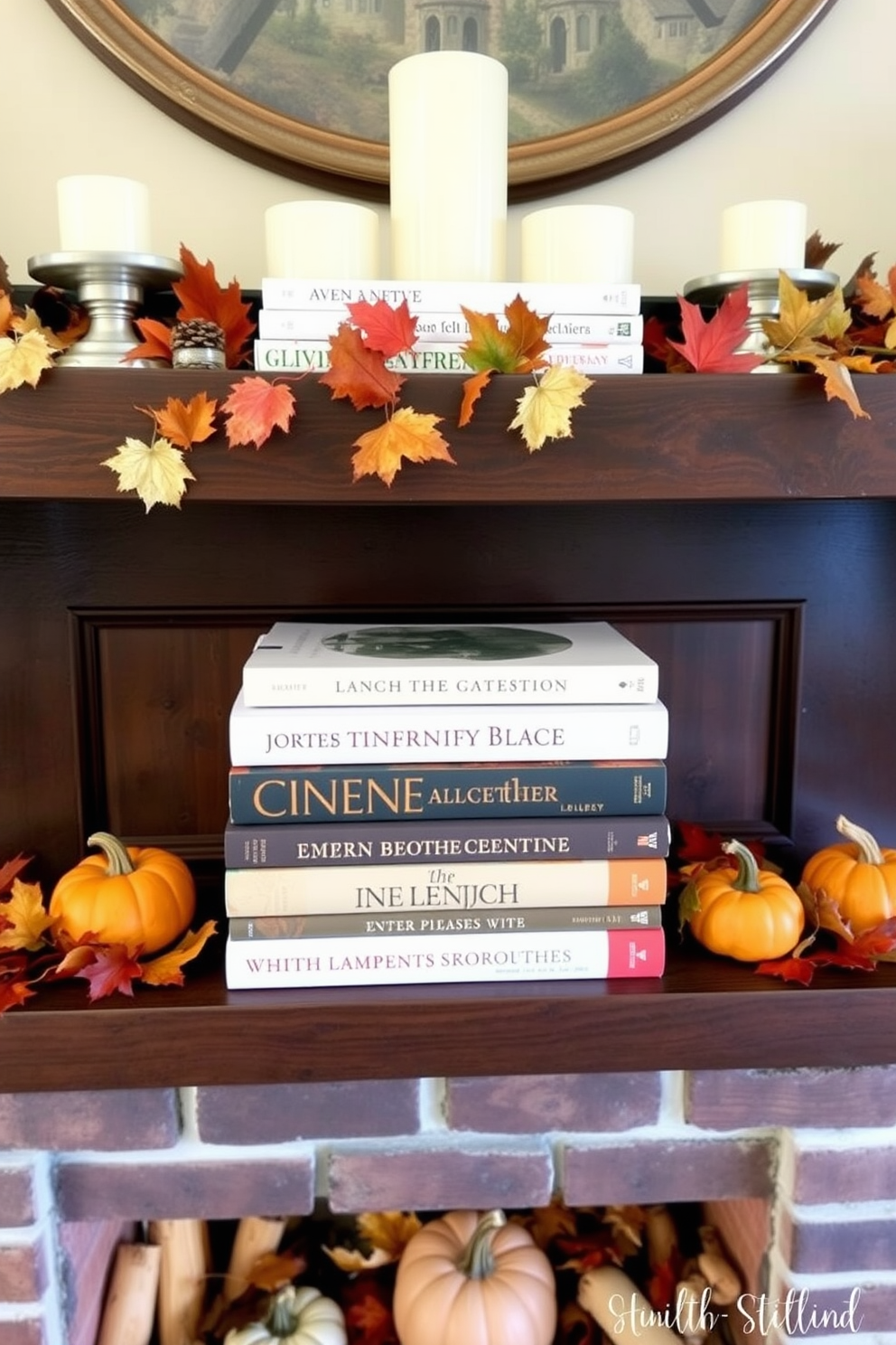 Fall Fireplace Decorating Ideas 19