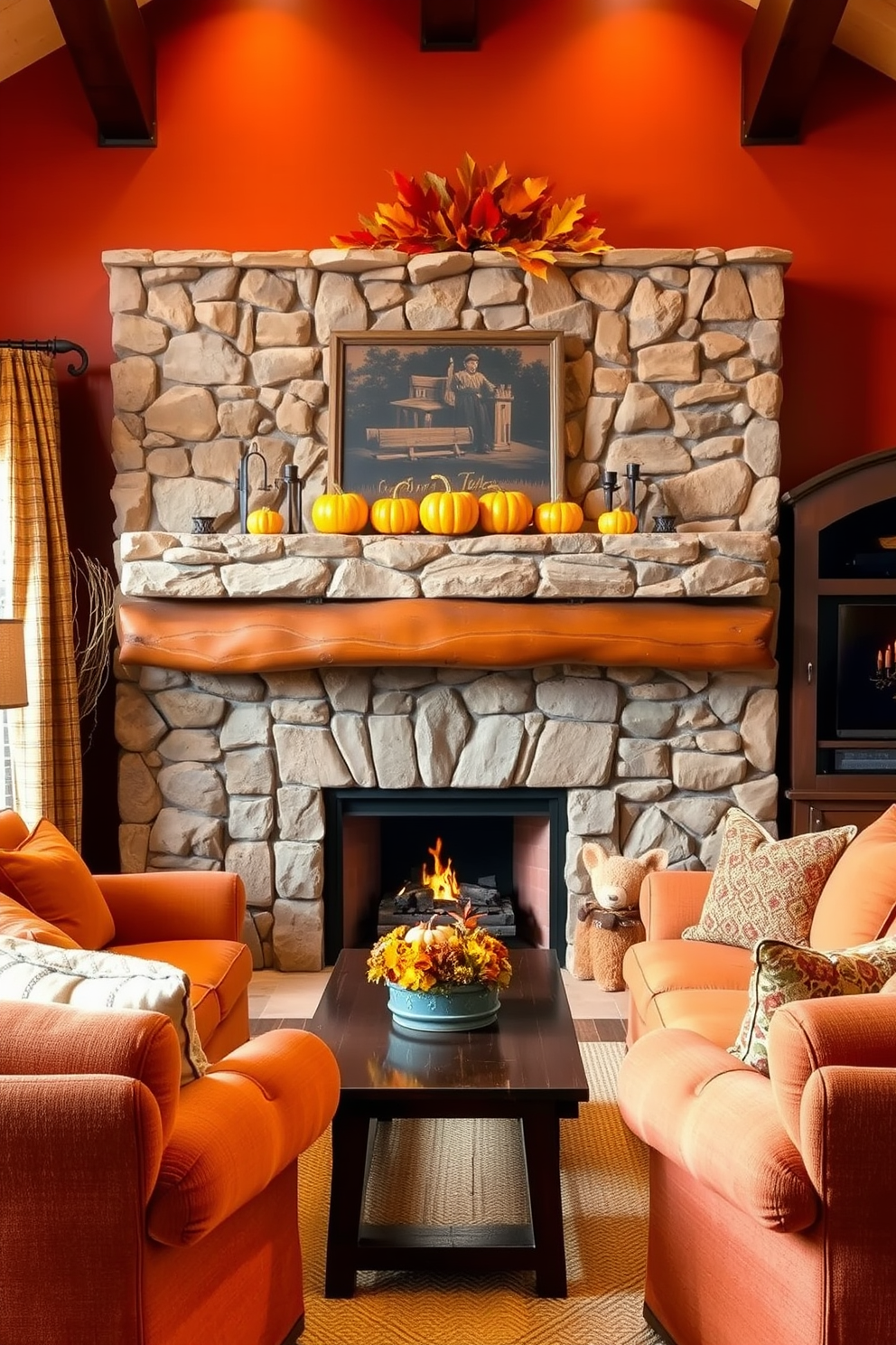 Fall Fireplace Decorating Ideas 2