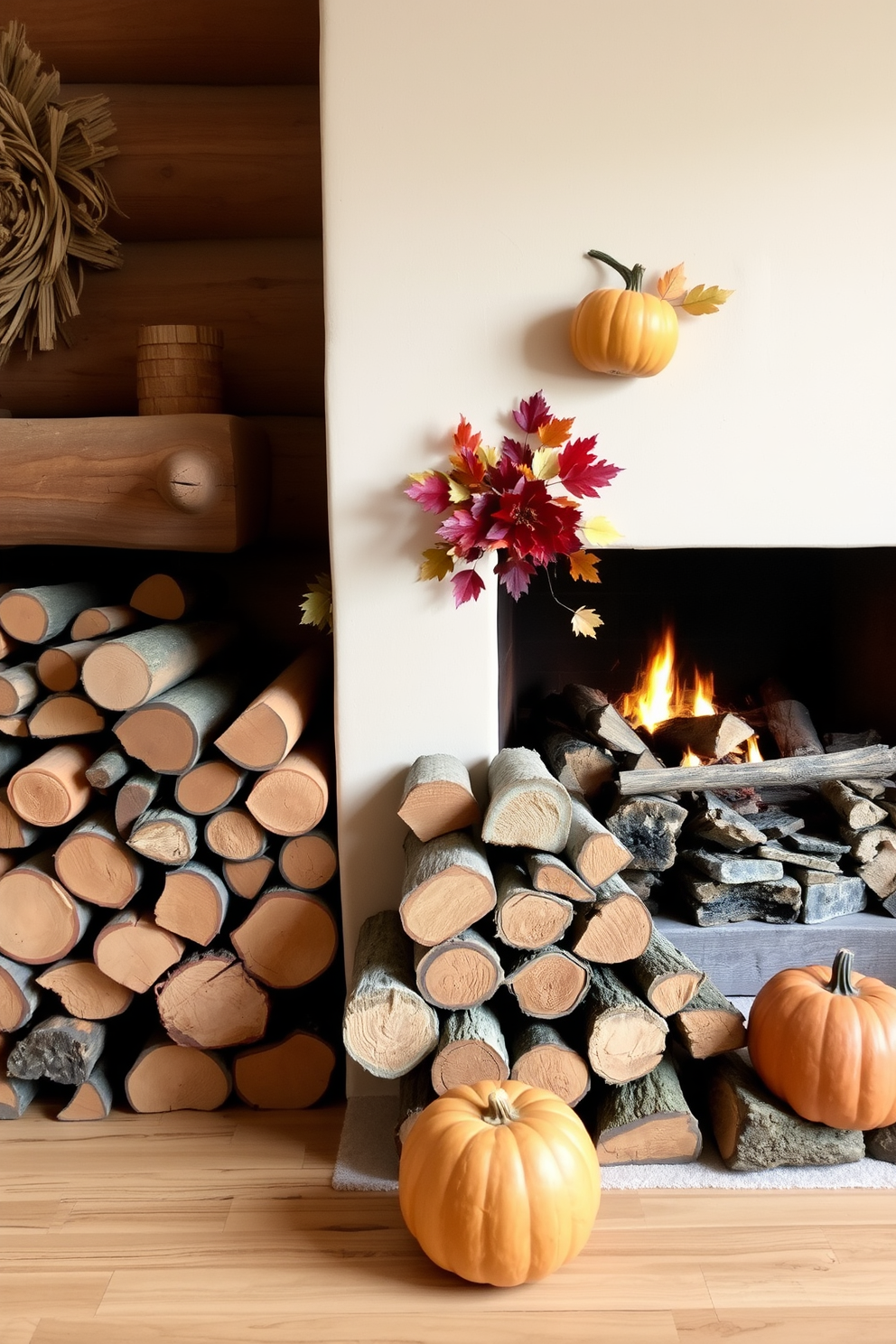 Fall Fireplace Decorating Ideas 21