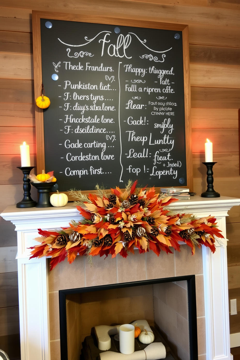 Fall Fireplace Decorating Ideas 23